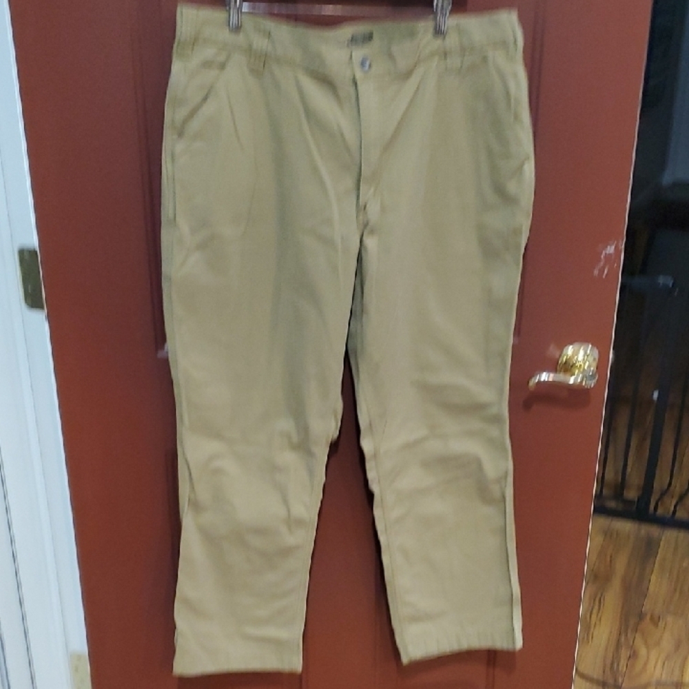 Carhartt Rugged Flex Work Pants Relaxed Fit Khaki Lightweight        40 X 30